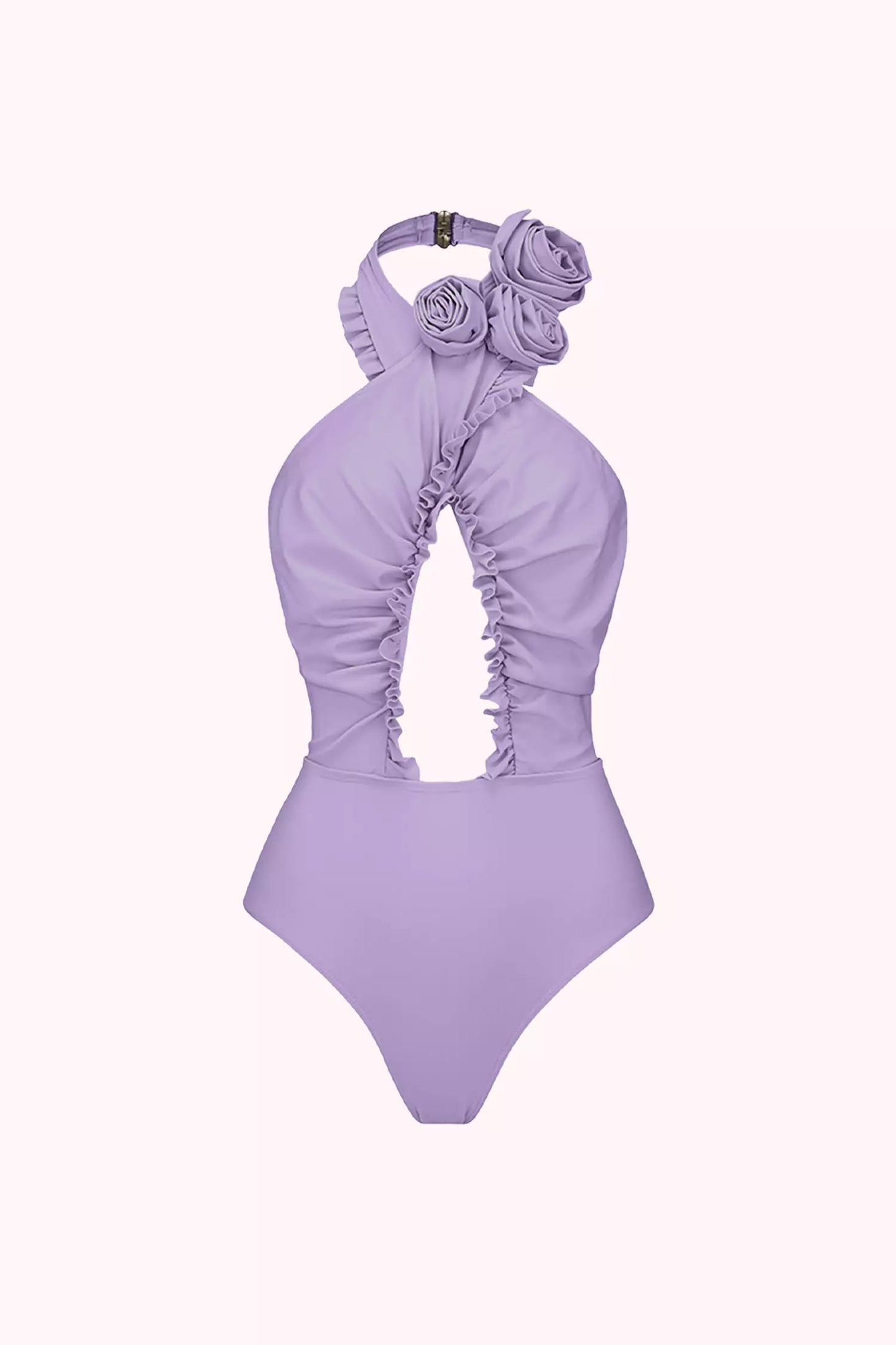 Dalia Purple Floral One Piece Swimwear