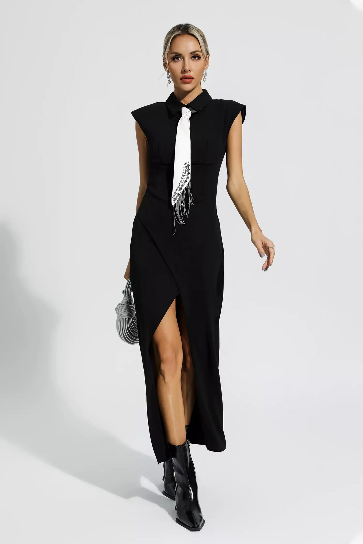 Liberty Black Sleeveless Maxi Dress