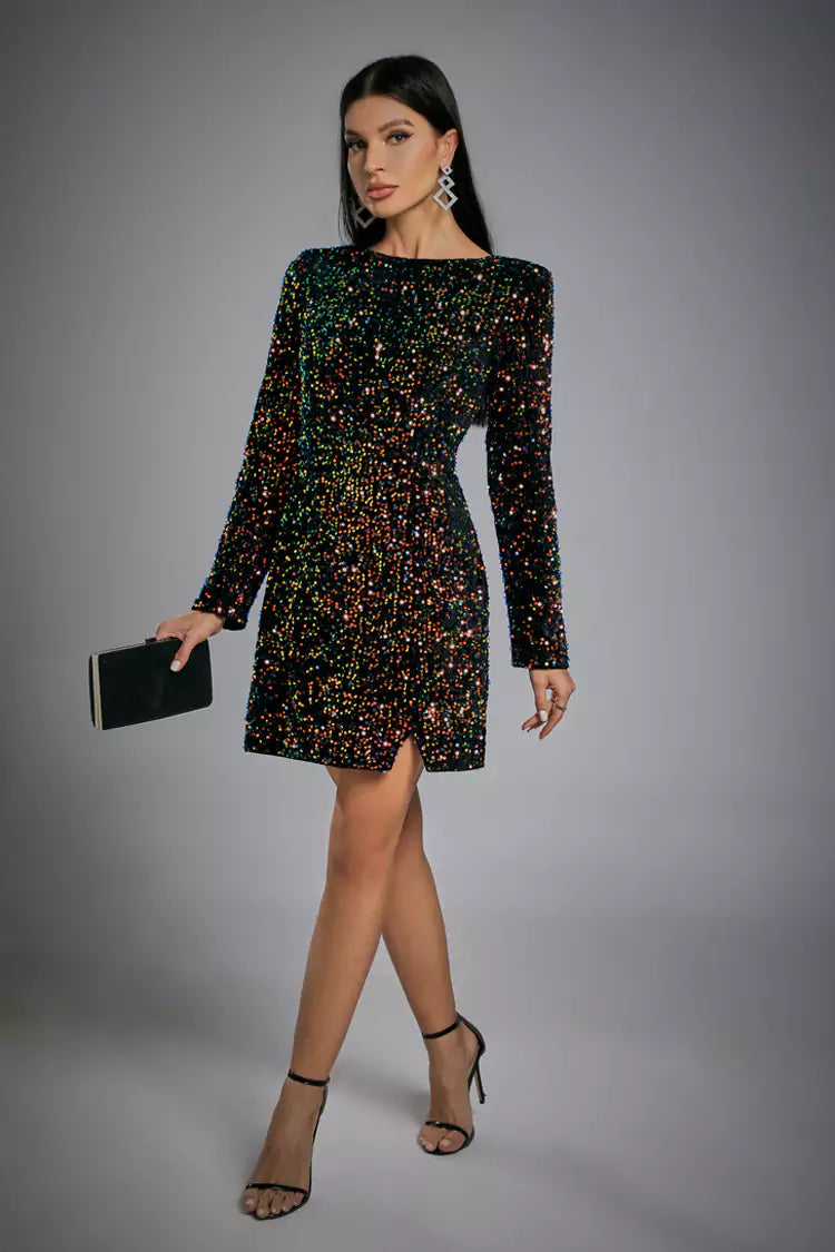 Sydney Multicolored Mini Sequin Dress