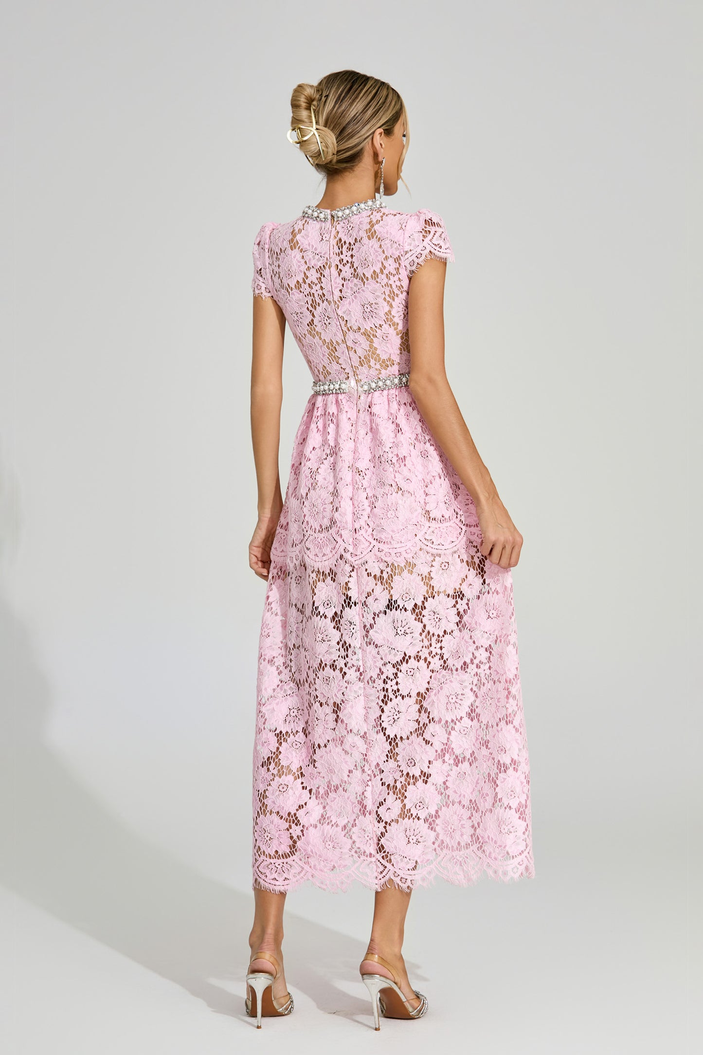 Ternence Pink Lace Madi Dress