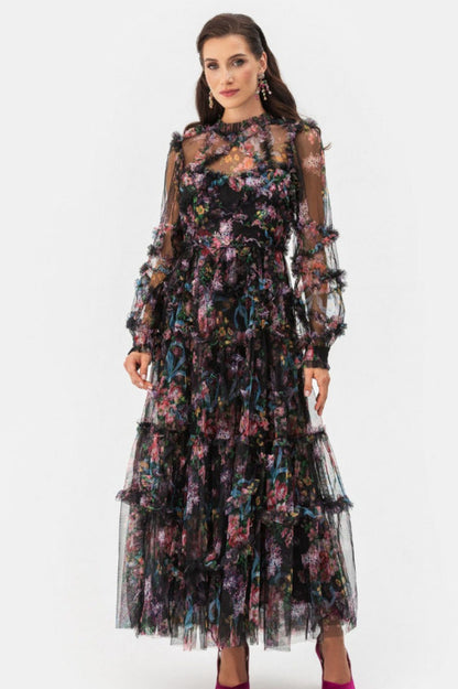 Georgina Ruffle Maxi Dress