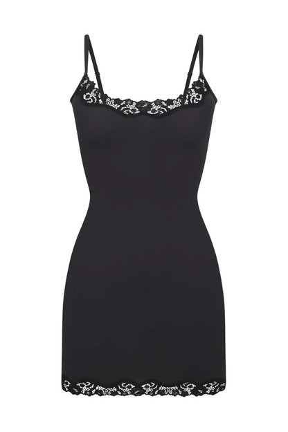 Fits Everybody Lace Trim Slip Dress
