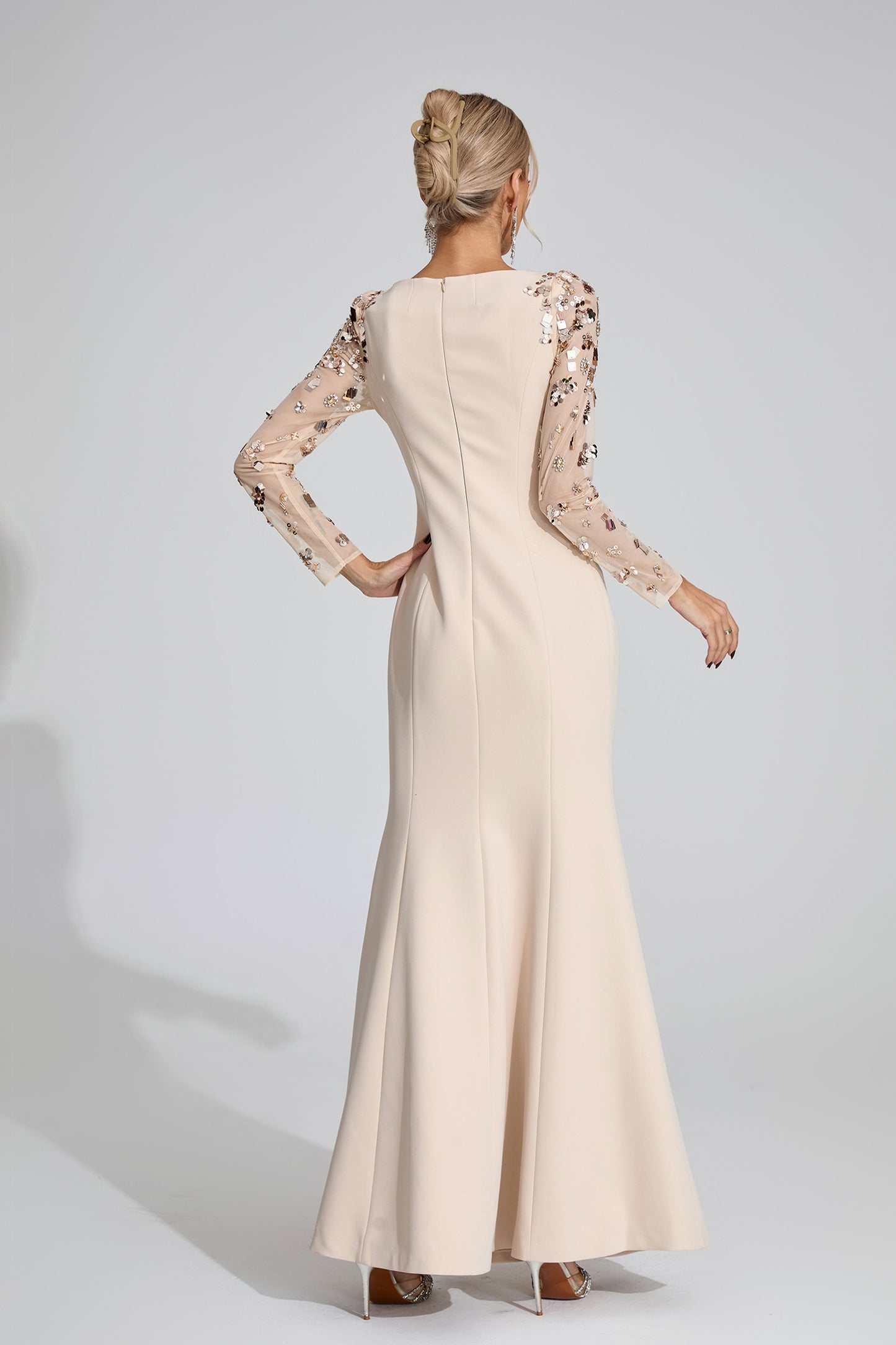Seraph Apricot Diamond Maxi Dress
