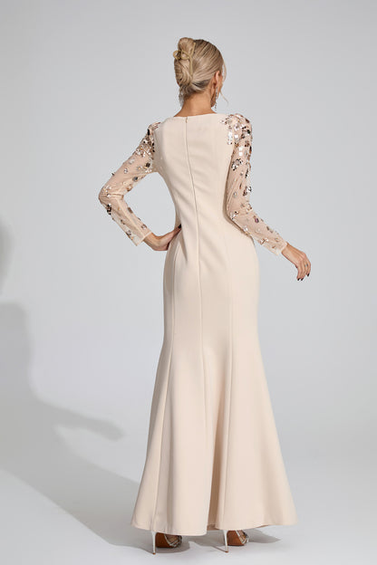 Seraph Apricot Diamond Maxi Dress