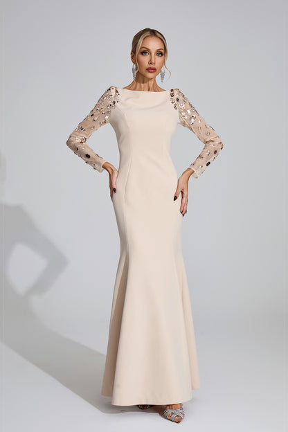 Seraph Apricot Diamond Maxi Dress