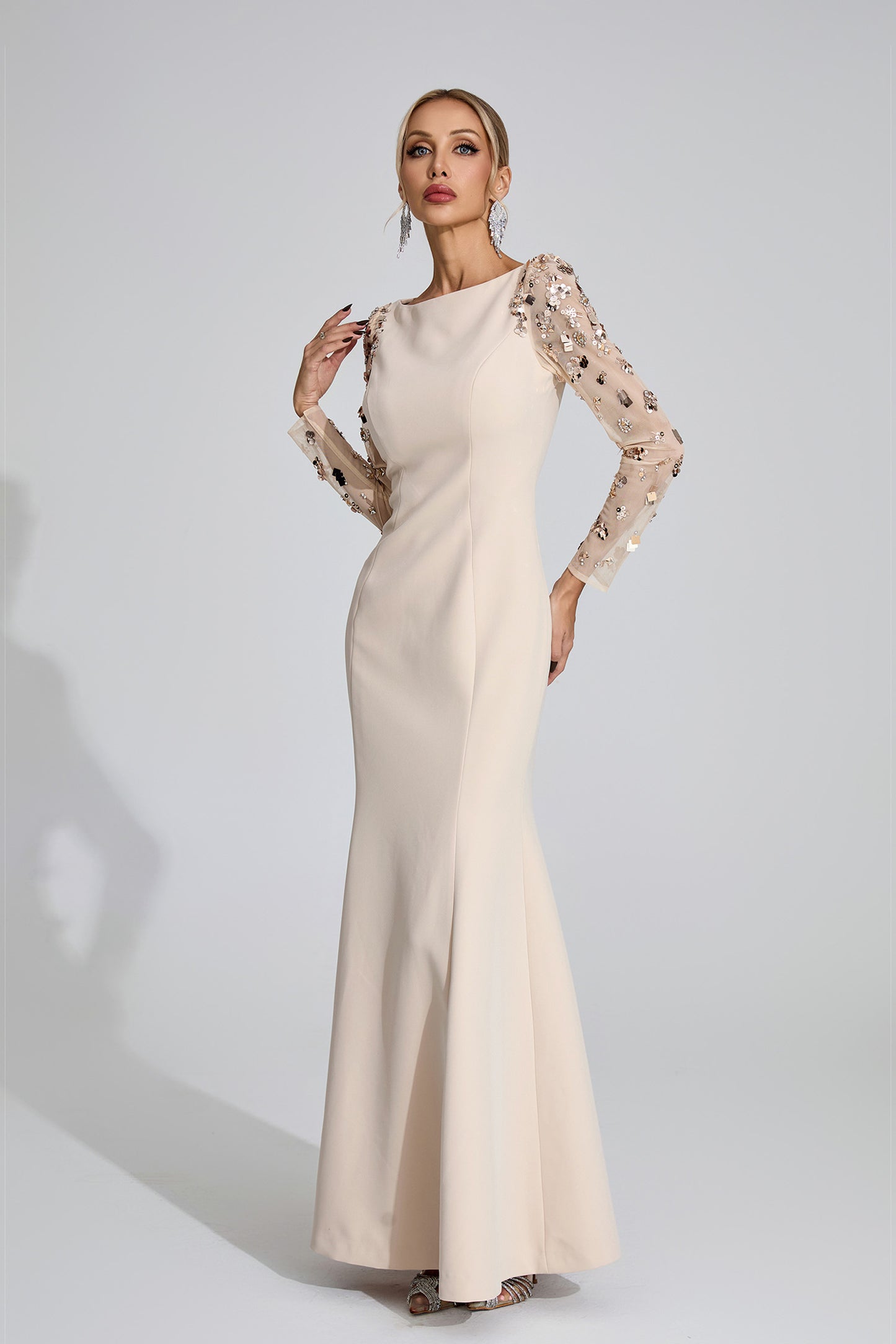 Seraph Apricot Diamond Maxi Dress