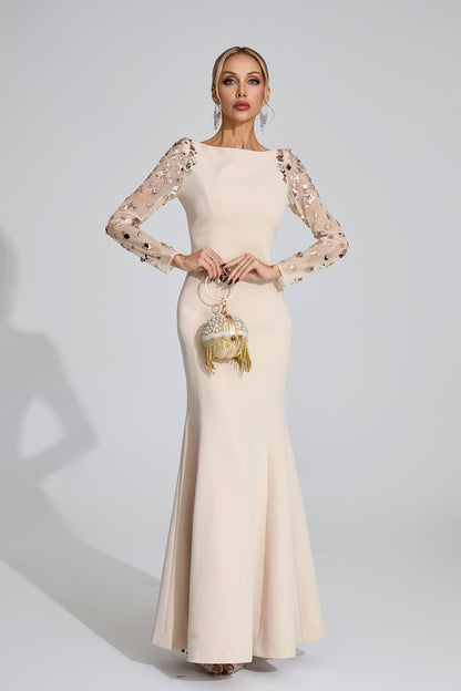 Seraph Apricot Diamond Maxi Dress