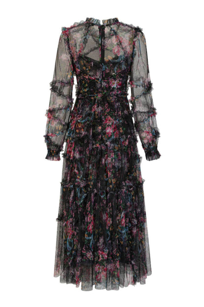 Georgina Ruffle Maxi Dress