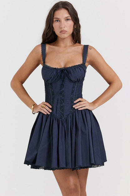 Pietra White Corset Mini Dress