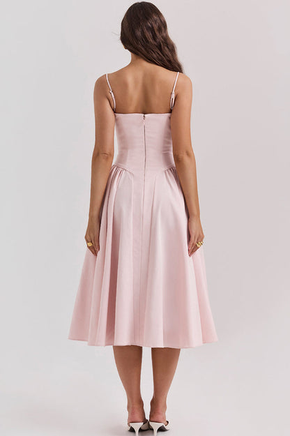 Samaria French Navy Corset Sundress
