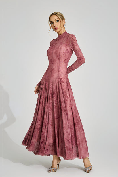 Bronwen Pink Floral Growth Maxi Dress