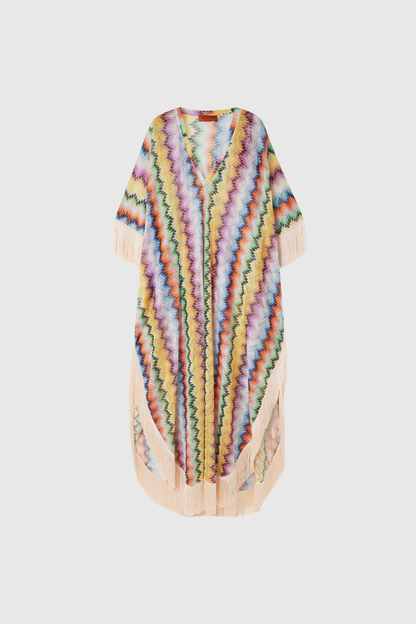 Daouda Fringe Stripe Maxi Dress
