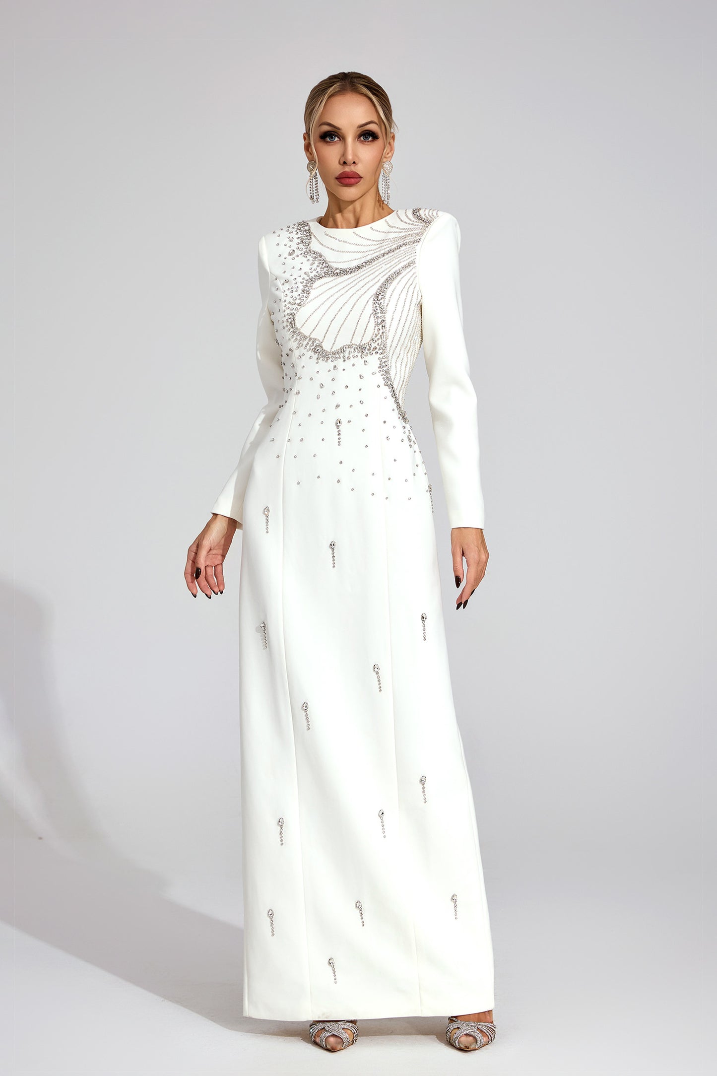 Elowen White Classic Maxi Dress
