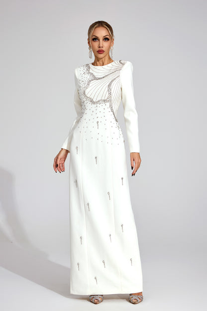 Elowen White Classic Maxi Dress