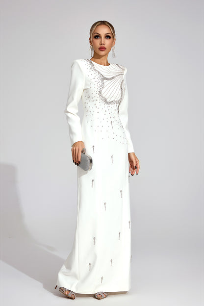 Elowen White Classic Maxi Dress