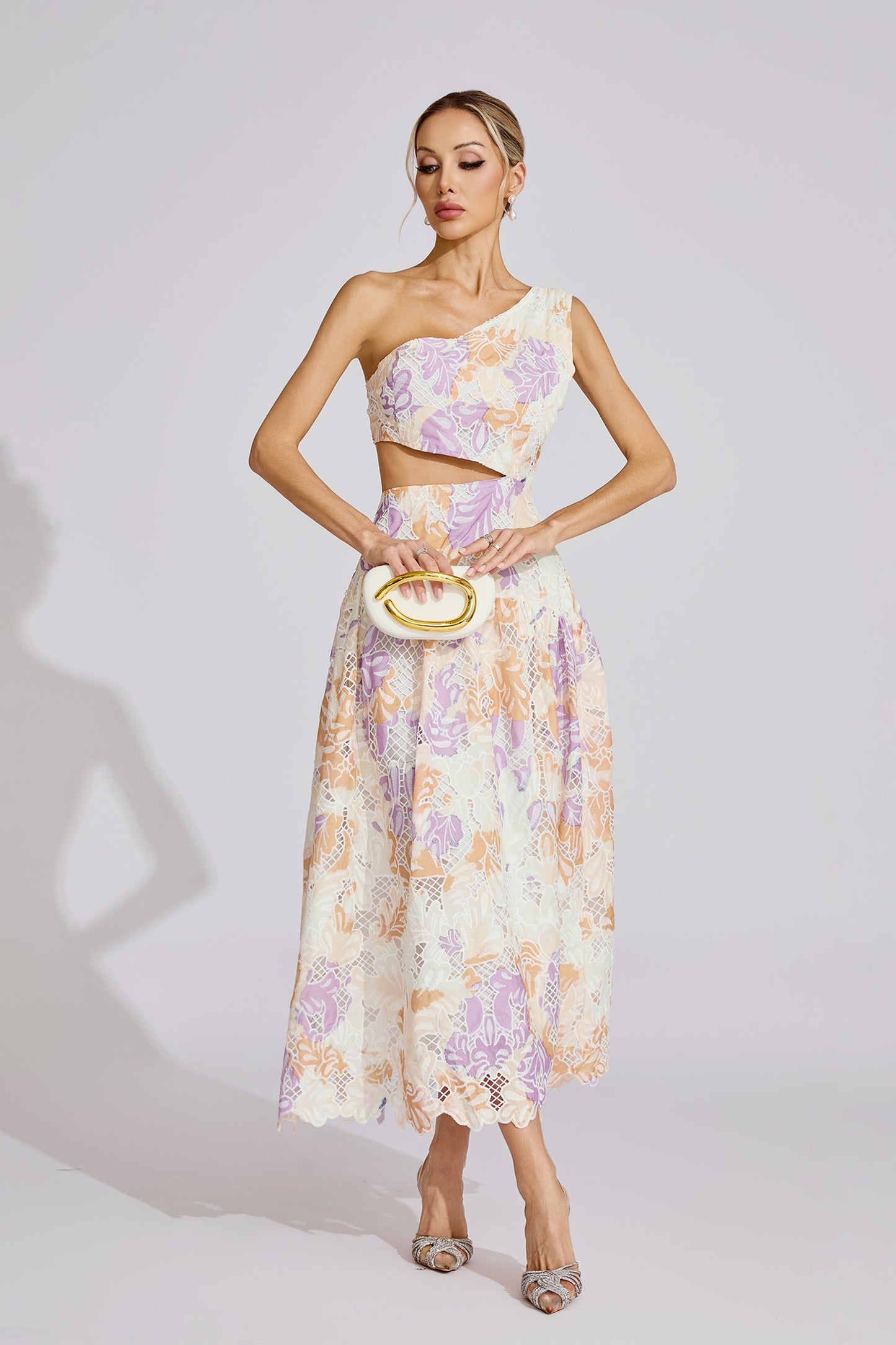 Estella  Yellow Off-Shoulder Maxi Dress