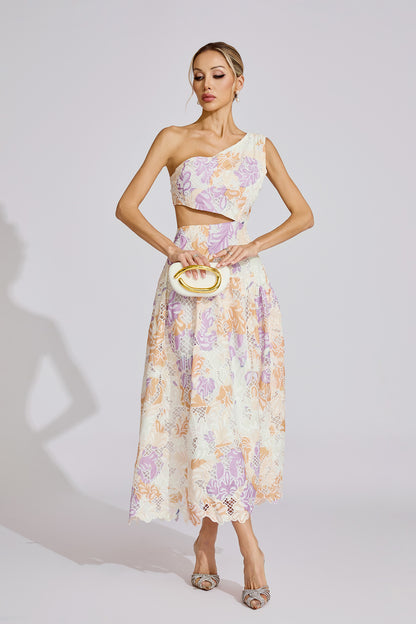 Estella  Yellow Off-Shoulder Maxi Dress