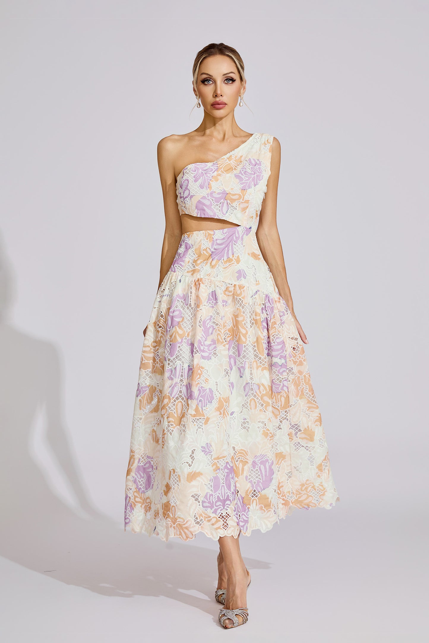 Estella  Yellow Off-Shoulder Maxi Dress