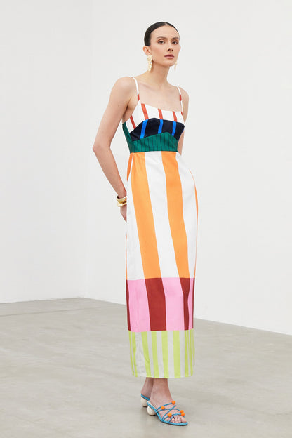 Ibb Spaghetti Stripe Maxi Dress
