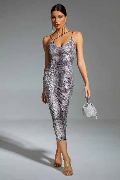 Kailani Snake Pattern Bodycon Dress