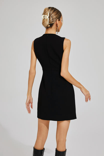 Maxwell Black Butterflies Mini Dress