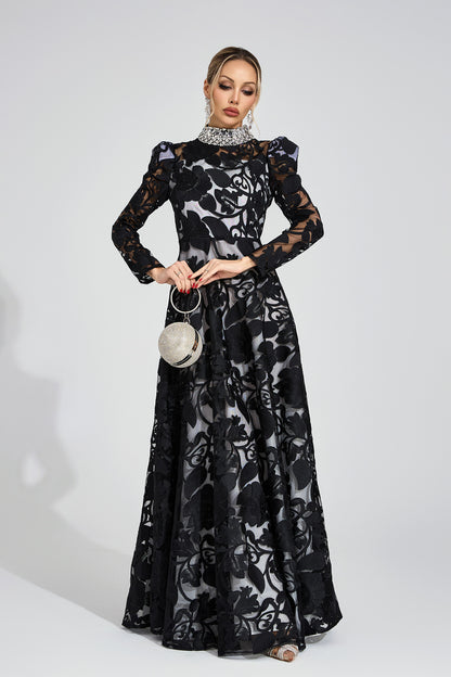 Muse Black Diamond Maxi Dress