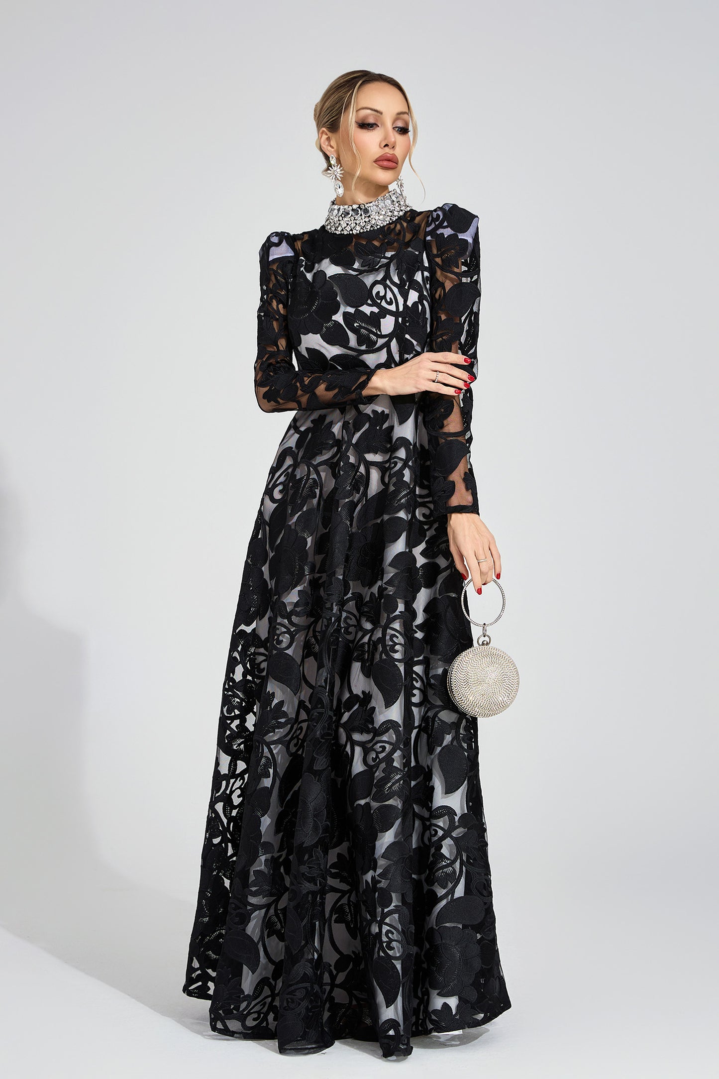 Muse Black Diamond Maxi Dress