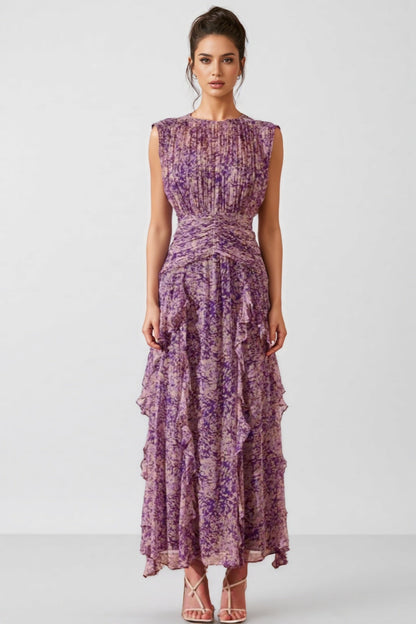 Phaedra Round Neck Sleeveless Maxi Dress