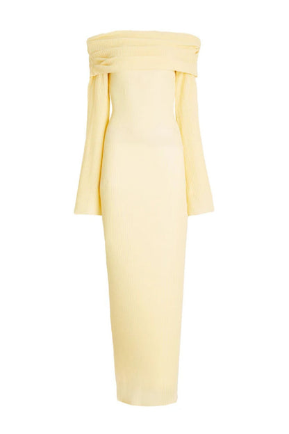 Liz Off Shoulder Maxi Knit Dress