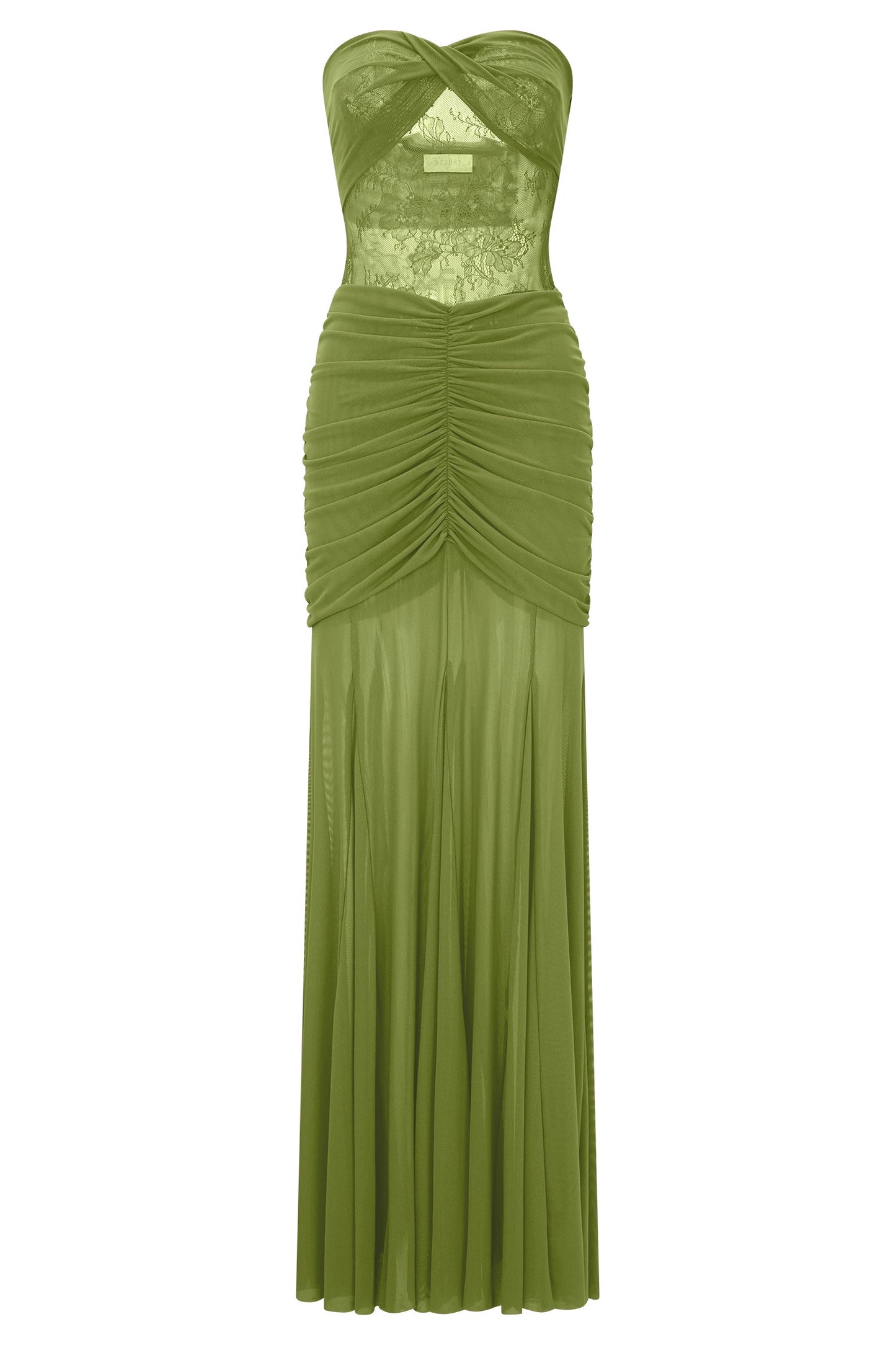 Mesh Splicing Lace Off-Shoulder Maxi Dress