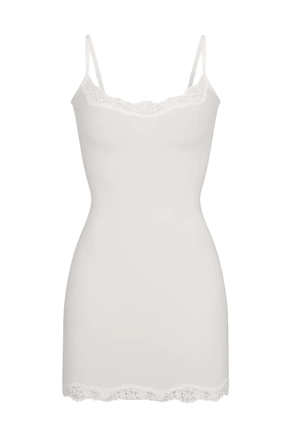 Fits Everybody Lace Trim Slip Dress