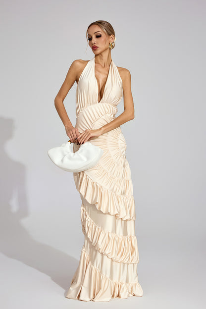 Romilly Apricot Mermaid Maxi Dress