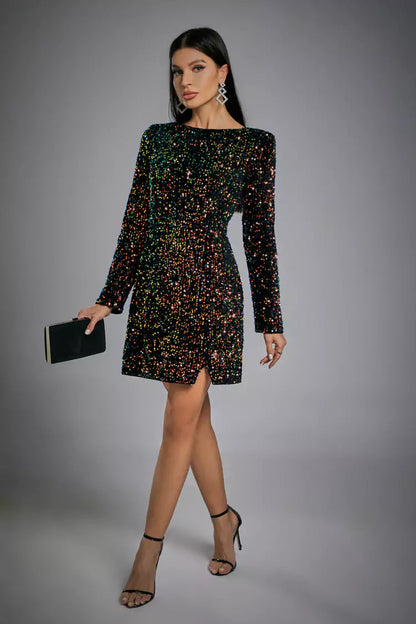 Sydney Multicolored Mini Sequin Dress