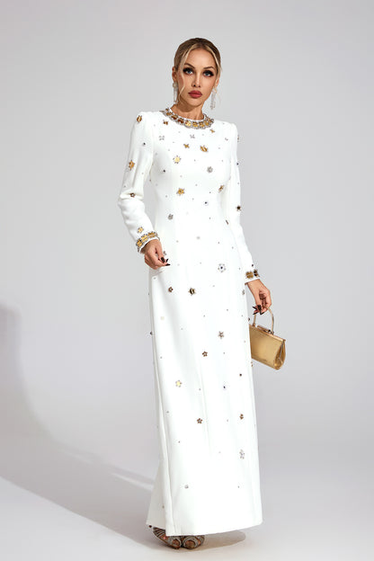 Tallulah White Star Maxi Dress