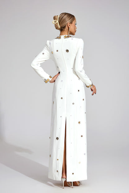 Tallulah White Star Maxi Dress