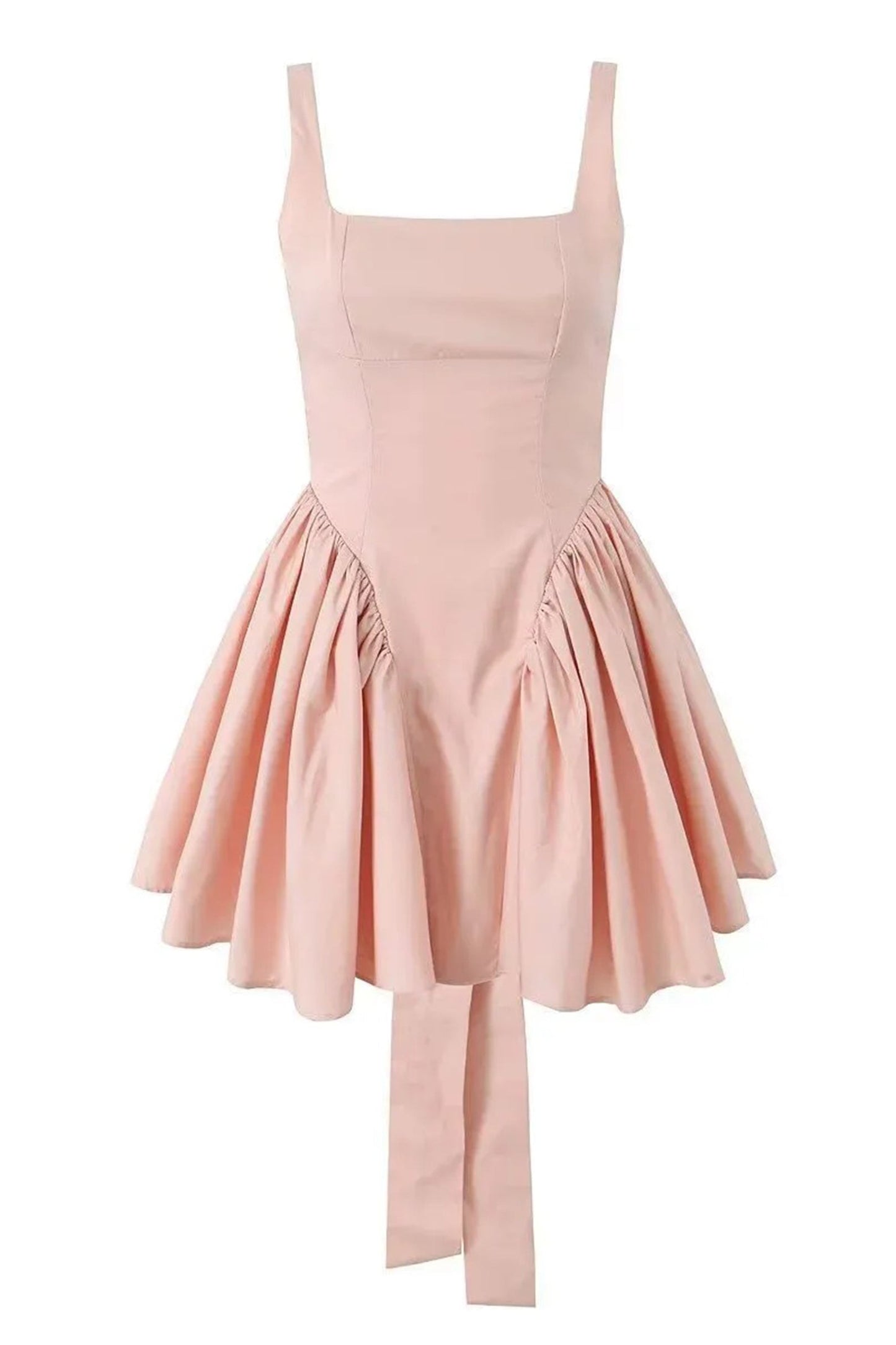 Debby Bow-tie Backless Mini Dress